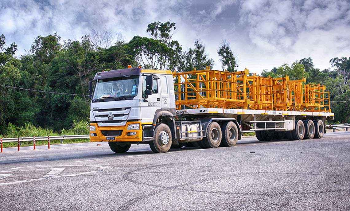 Heavy Hauling Truck Yellow